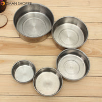 5PCS Stainless Steel Food Container Bowls Crisper Lunch Box Kitchen Food Container