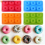 6 Even Donut Mould Silica Gel Mold 6-piece Cake Baking Round Shape DIY Tool Decorating Cake Household Tools