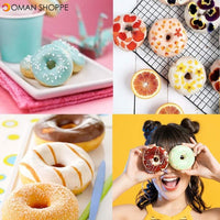 6 Even Donut Mould Silica Gel Mold 6-piece Cake Baking Round Shape DIY Tool Decorating Cake Household Tools