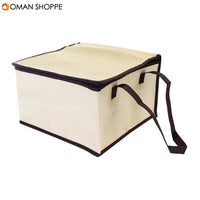 6 Inch Non-woven Fresh keeping Tote Bag with Zipper Cake Picnic Lunch Bag Reusable Grocery Bag