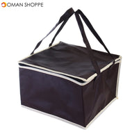 6 Inch Non-woven Fresh keeping Tote Bag with Zipper Cake Picnic Lunch Bag Reusable Grocery Bag