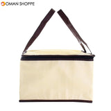 6 Inch Non-woven Fresh keeping Tote Bag with Zipper Cake Picnic Lunch Bag Reusable Grocery Bag