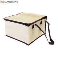 6 Inch Non-woven Fresh keeping Tote Bag with Zipper Cake Picnic Lunch Bag Reusable Grocery Bag