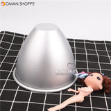 6 inches baby doll girl skirt shape metal anodizing aluminum alloy cake mold cone bread mould fondant wedding decoration