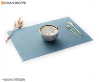 6 PCS PVC Placemat For Dining Table Non-slip Table Mat