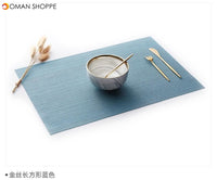 6 PCS PVC Placemat For Dining Table Non-slip Table Mat