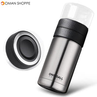 600ml/20 oz Insulated Water Bottle Tea Cup with Tea Infuser Travel Mug Tumbler