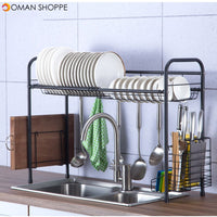 60/70/80/90cm 304 Stainless Steel Single Layer Rack Shelf Storage for Kitchen Dishes Arrangement