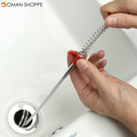 615mm Drain Unblocker Stick Snake Cleaner Hair Remover Brush Tool Sink Kitchen Cleaning Tool