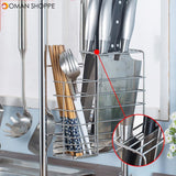 64/74/84/94cm Stainless Steel Rack Shelf Double Layers Storage for Kitchen Dishes Arrangement