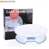 7 Pcs Baking Tool Cakes Turntable Angled Frosting Spatula Combo Icing Smoothers Silicone Spatulas Pie Server Cutter Revolving Stand