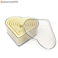 7 Pieces Heart Cookie Cutter Set  Biscuit Cutter Mold Nylon Moulds