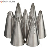 7Pcs DIY Pastry Fondant Cake Icing Piping Nozzles Cake Biscuits Decorating Tips Baking Tool