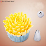 7pcs Leaf Cup Cake Decor Stainless Steel Icing Piping Nozzles Set Pastry Tips