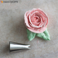 7pcs Leaf Cup Cake Decor Stainless Steel Icing Piping Nozzles Set Pastry Tips