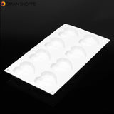 8 Grids Diamond Heart Dessert 3D Cake Mold Art Mousse Silicone Mould 