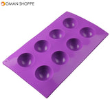 8 Half Ball Sphere Silicone Mold Cake Chocolate Candy Soap Cookie Baking  