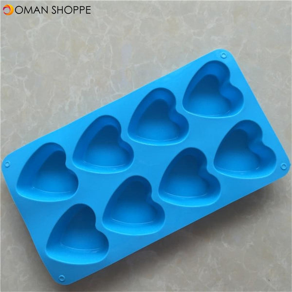 8 Heart Silicone Cake Mold Bake ware Cake Tray Mold