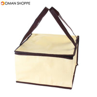 8 Inch Non-woven Fresh keeping Tote Bag with Zipper Cake Picnic Lunch Bag Reusable Grocery Bag