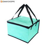 8 Inch Non-woven Fresh keeping Tote Bag with Zipper Cake Picnic Lunch Bag Reusable Grocery Bag