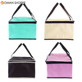 8 Inch Non-woven Fresh keeping Tote Bag with Zipper Cake Picnic Lunch Bag Reusable Grocery Bag