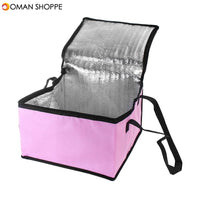 8 Inch Non-woven Fresh keeping Tote Bag with Zipper Cake Picnic Lunch Bag Reusable Grocery Bag