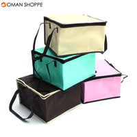 8 Inch Non-woven Fresh keeping Tote Bag with Zipper Cake Picnic Lunch Bag Reusable Grocery Bag