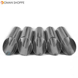 8 Pcs 1 Set Danish Stainless Steel Tube Cream Molds Cake Dessert Pastry Cream Molds Croissant Mold Stainless Steel DIY Baking Mold Cake Kitchen Mold Cooking Tool