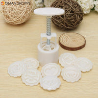 8 Styles Moon Cake Mold Round Flower DIY Tool Decorate Pastry Multifunction Baking Tools