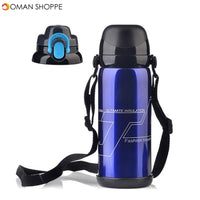 800ml Stainless Steel Double Cover Thermal Insulation Kettle Vacuum Thermos Flask Travel Mug