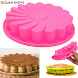 9'' Silicone Flower Cake Chocolate Bread Mould Bakeware Pan Cake Pan Baking Tool