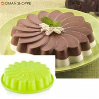 9'' Silicone Flower Cake Chocolate Bread Mould Bakeware Pan Cake Pan Baking Tool