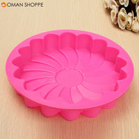 9'' Silicone Flower Cake Chocolate Bread Mould Bakeware Pan Cake Pan Baking Tool