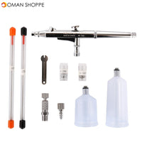 Airbrush Gun Set 0.2 0.3 0.5mm Nozzle Airbrush Pen Kit Dual Action Gravity Feed Spray Gun for Painting Cake