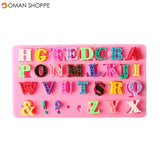 Alphabet Silicone Mold Capital Letter Punctuation Fondant Biscuit Cake Mould