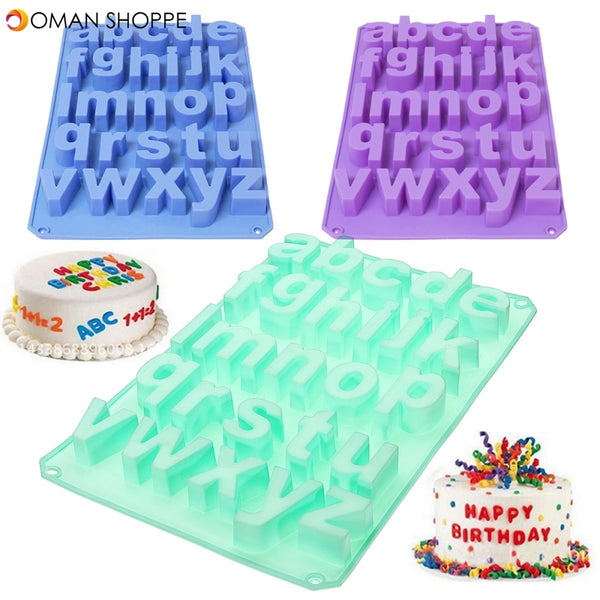 Alphabet Silicone Mould Cake Decorating Candy Cookie Chocolate Baking Mold DIY