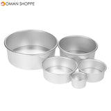 Aluminum Baking 5 Pan Set- 2Inches-8 Inches