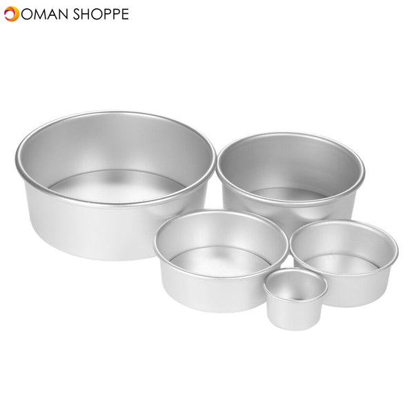 Aluminum Baking 5 Pan Set- 2Inches-8 Inches