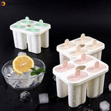  Baby Kids Family Reusable Frozen Ice Mold Homemade DIY Ice Cream Yogurt Juice Fruit with Lock Lids