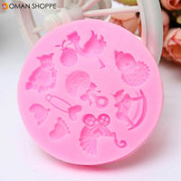 Baby Pram Bear Carrousel Silicone Mould Fondant Cake Decoration Mold