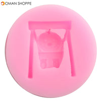 Baby Swing Shape Silicone Molds Handmade Soap Mold Fondant Cake Mould Decoration Sugar Craft Tools Baking Tools