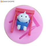 Baby Swing Shape Silicone Molds Handmade Soap Mold Fondant Cake Mould Decoration Sugar Craft Tools Baking Tools