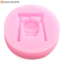 Baby Swing Shape Silicone Molds Handmade Soap Mold Fondant Cake Mould Decoration Sugar Craft Tools Baking Tools