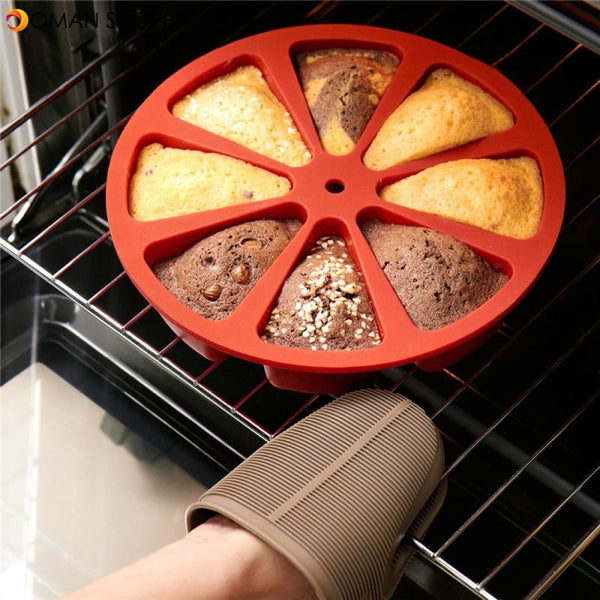 Bakeware Molds Cake Pan Silicone Cake Mold Pudding Triangle Cakes Mould Muffin Baking Tools Fondant  Cake Molds