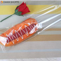 Baking Package Bag Transparent Flat Polybag Ice Cream Packing Bag Plastic Long Bread Bake Stroage Bags 100PCS/Pack