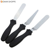 Cake Angled Straight Spatula Cake Spread Decoration 3pcs/set