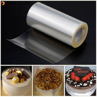 Cake Collars Clear Acetate Transparent Roll- 8cm x 10m / 10cm x 10m