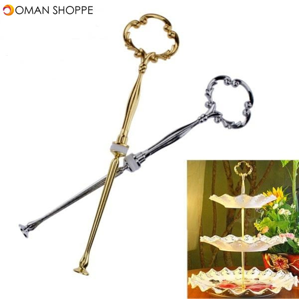 Cake Fruit Plates Stand Centre Handle Fitting Rod 3 Tier Revolving Cake Stand Wedding Party Supplies