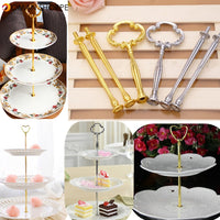 Cake Fruit Plates Stand Centre Handle Fitting Rod 3 Tier Revolving Cake Stand Wedding Party Supplies