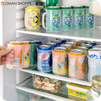 Honana CF-KT04 Cans Storage Box Refrigerator Fridge Organizer Four Case Sauce Bottle Container